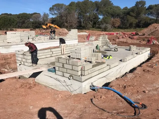 Villas de l’Orée du Bois – chantier, février 2019