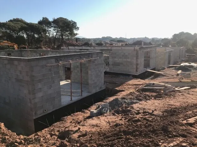 Villas de l’Orée du Bois – chantier, fin février 2019