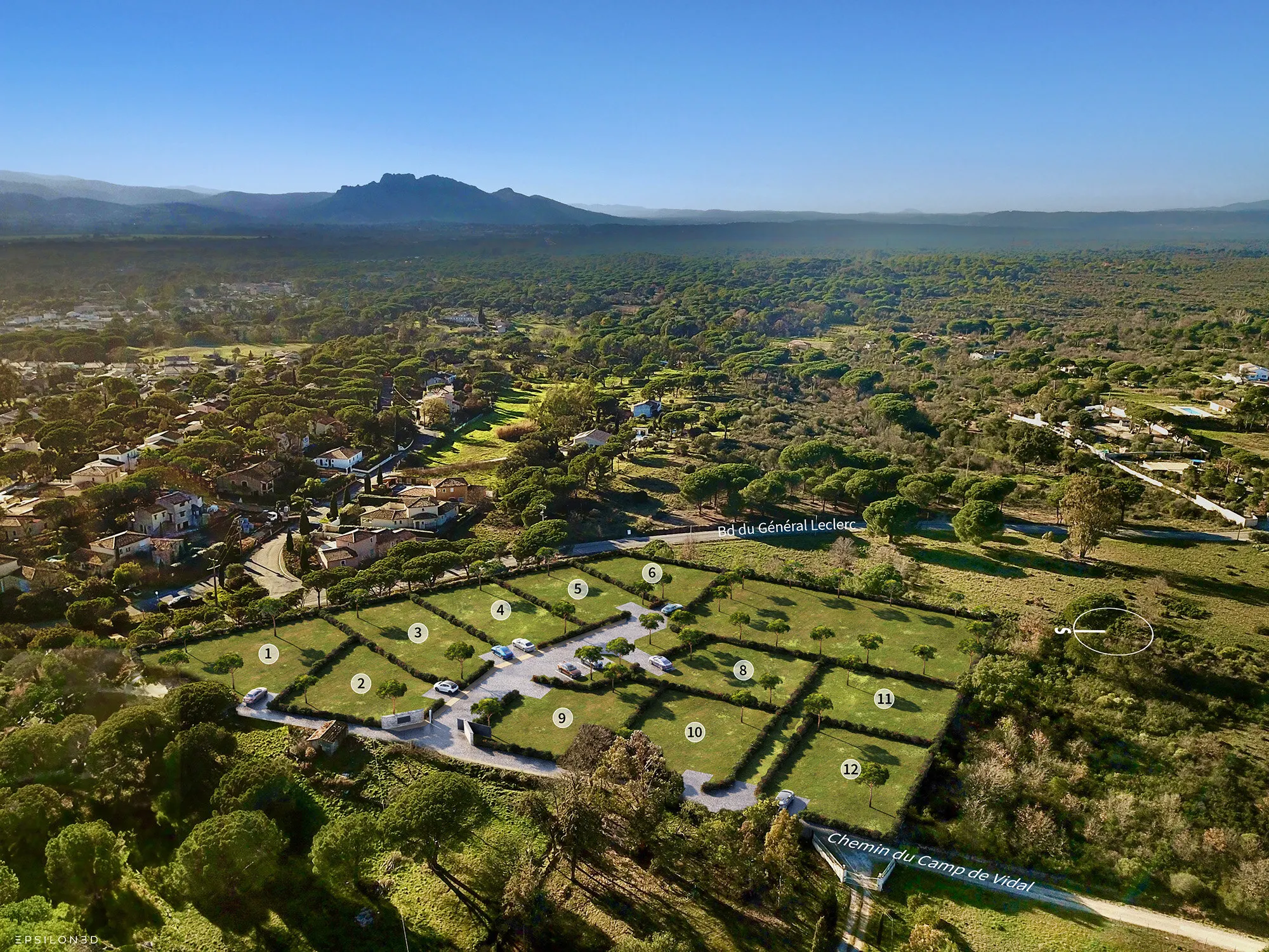Vue aérienne du lotissement Le Clos Saint-Pierre