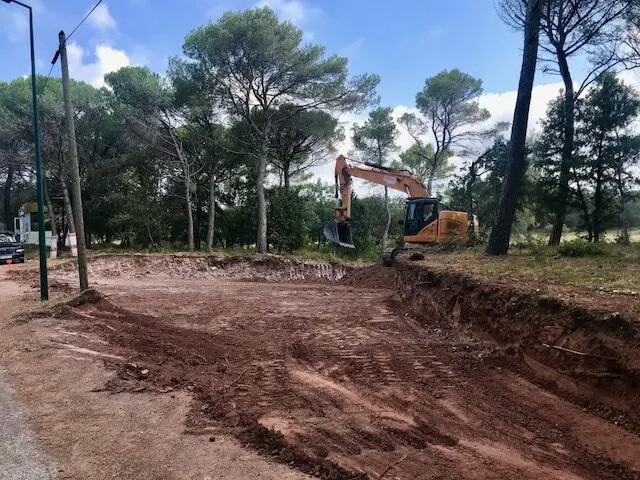 Domaine l’Orée du Bois – chantier, juillet 2018