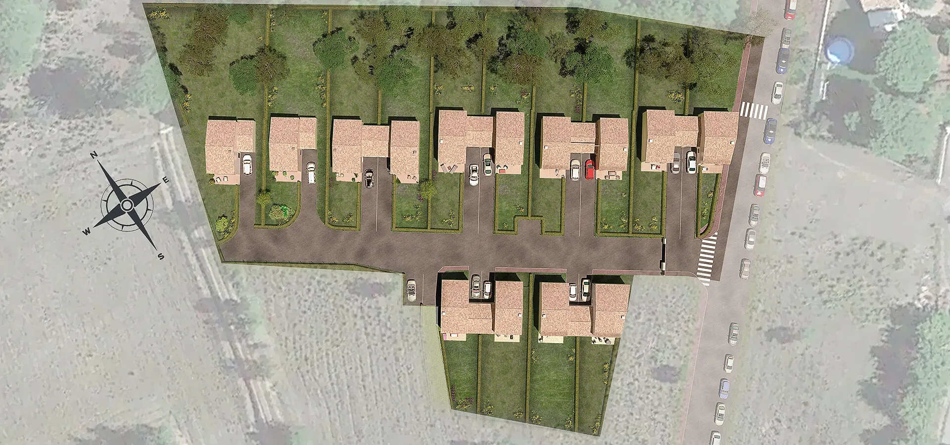 Villas de l’Orée du Bois – plan de masse