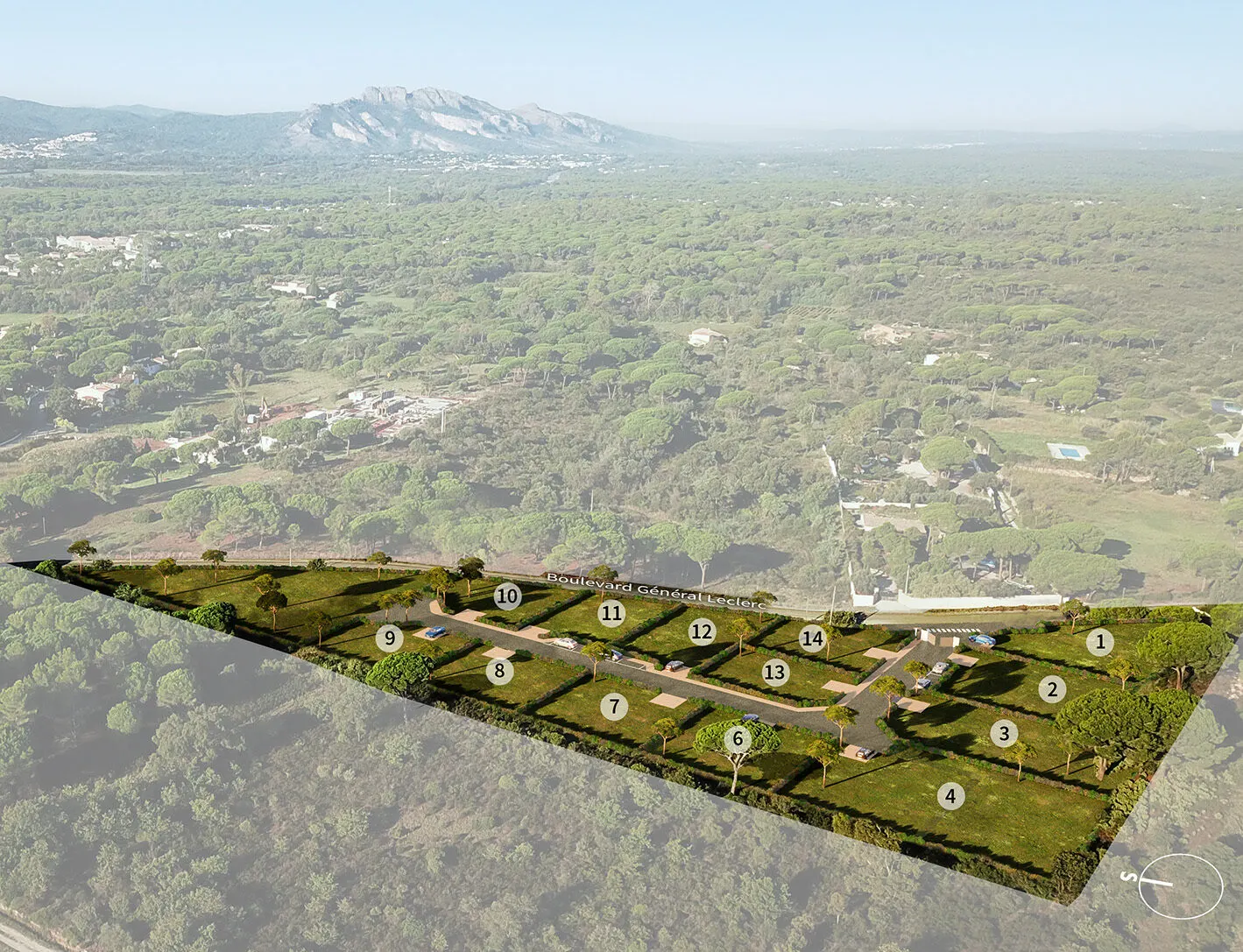 Le Domaine des Pins – plan de masse