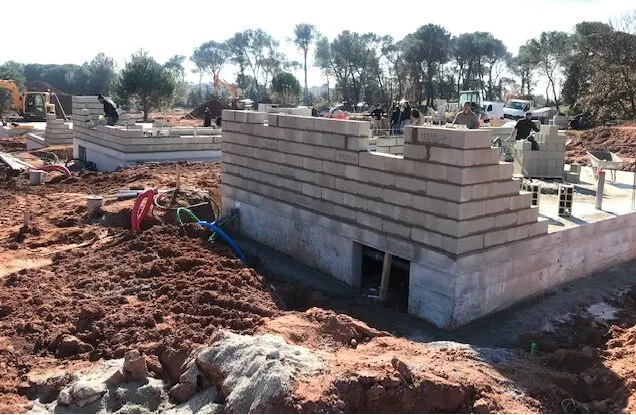 Villas de l’Orée du Bois – chantier, février 2019