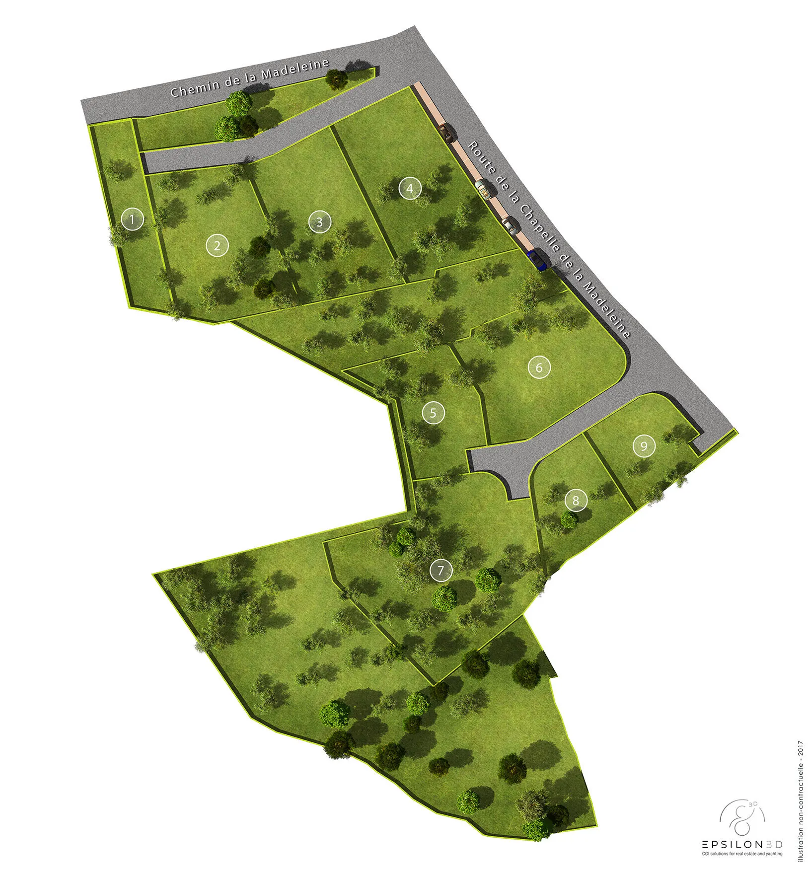 Le Clos des Oliviers – plan de masse